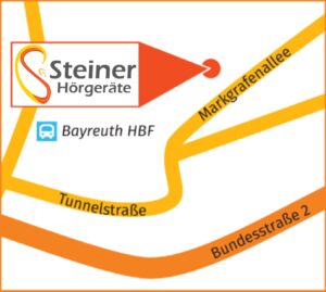 Filialen Steiner Hörgeräte Karte Markgrafenhallen